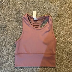 Mauve Racerback Sports Bra